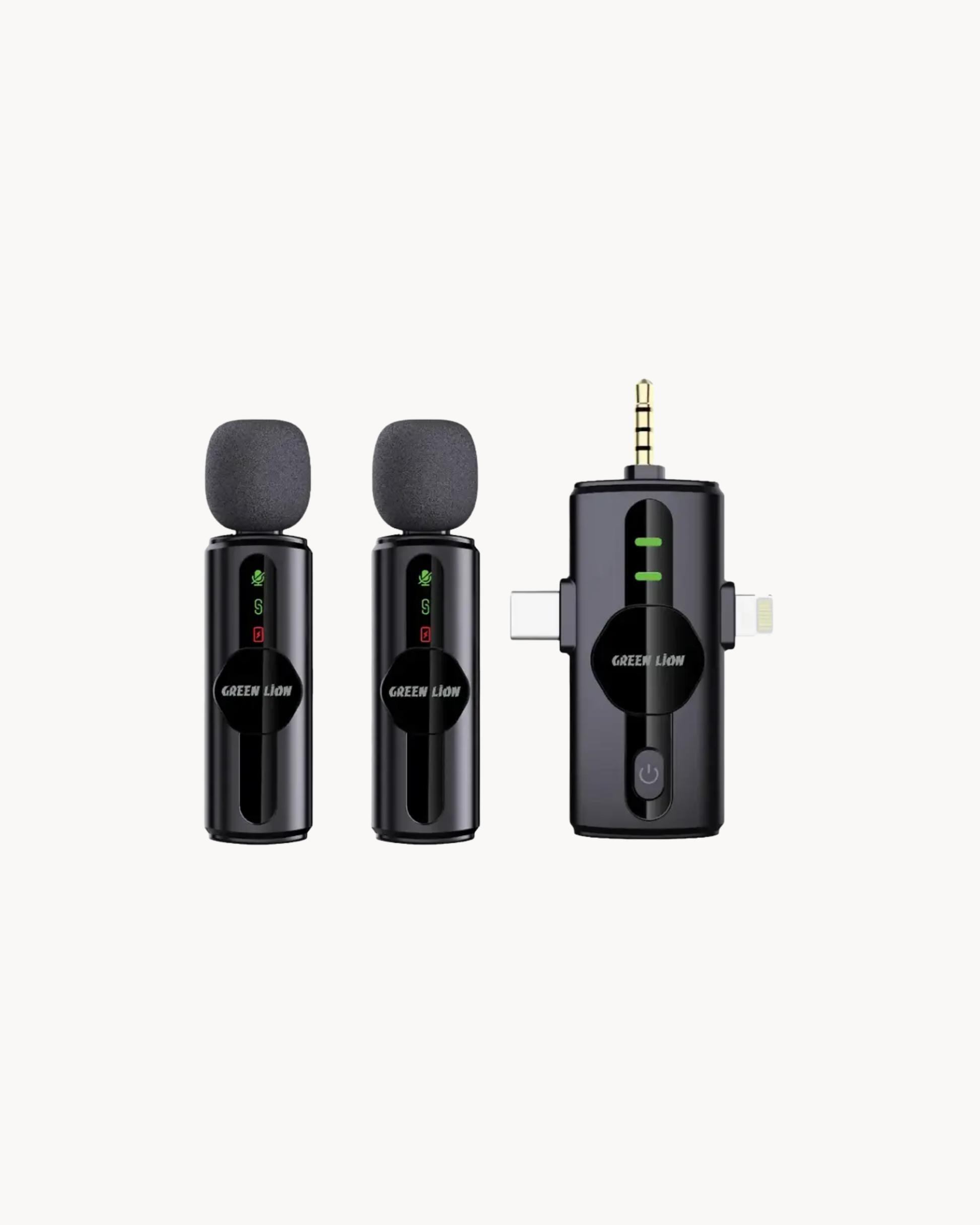 Green Lion Microphone 3 in 1 - Black