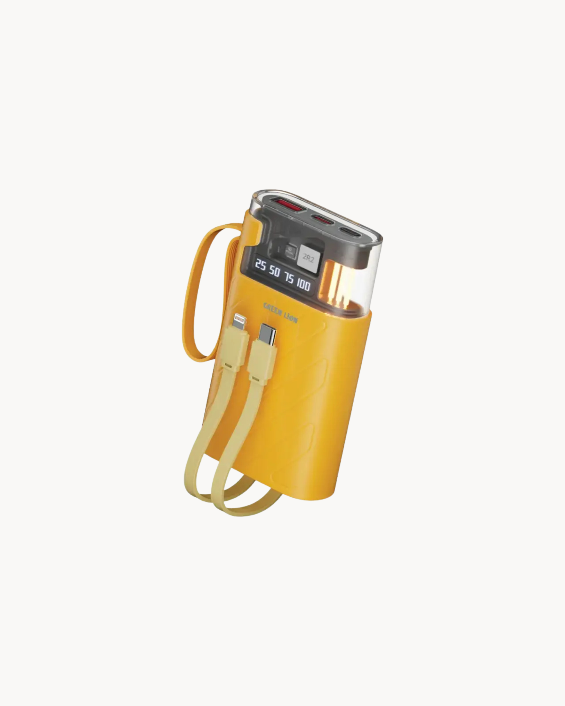 Green Lion Elixir Vault Power Bank 10000mAh PD 22.5W - Yellow
