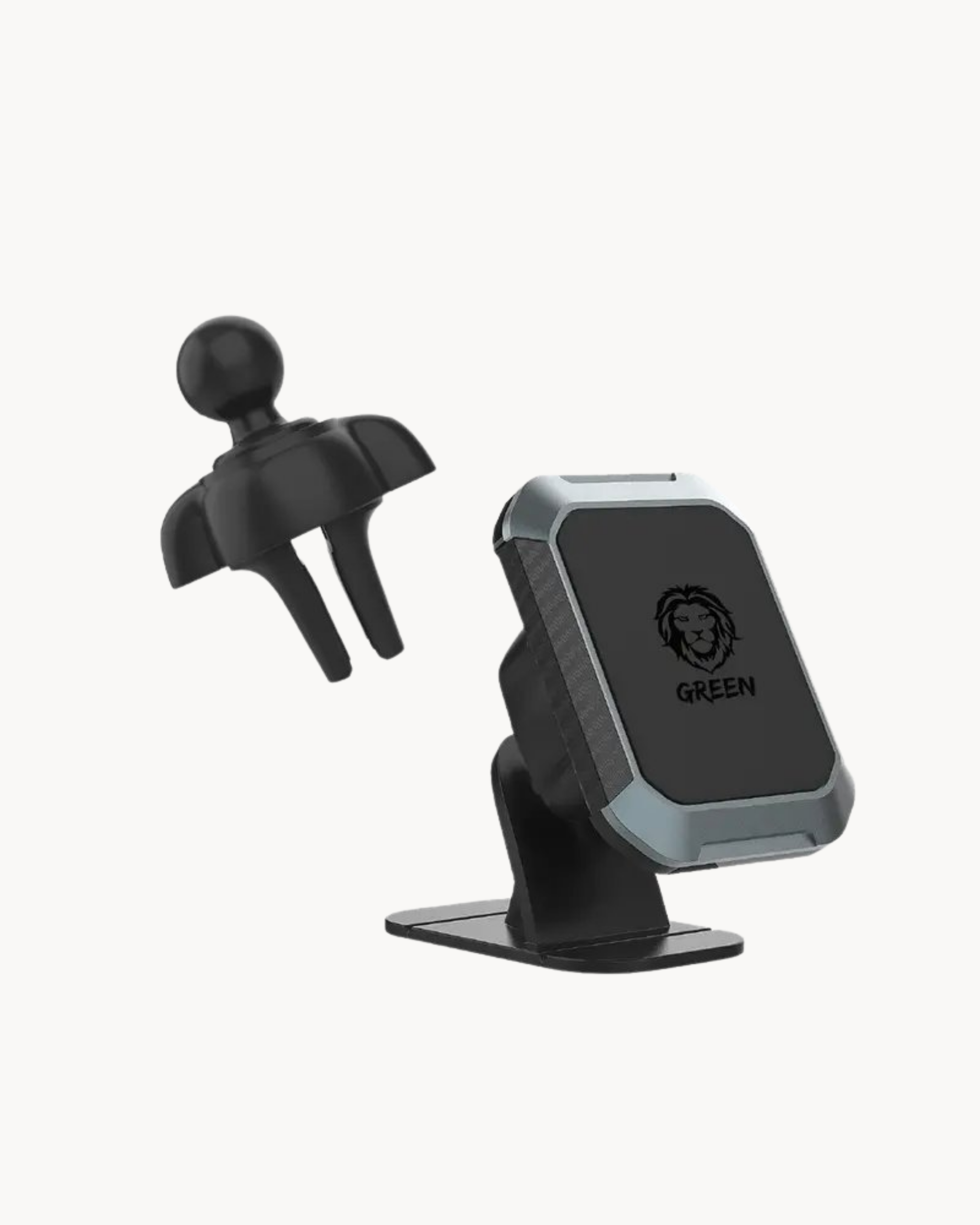 Green Lion 2 in 1 Magnetic Car Phone Holder