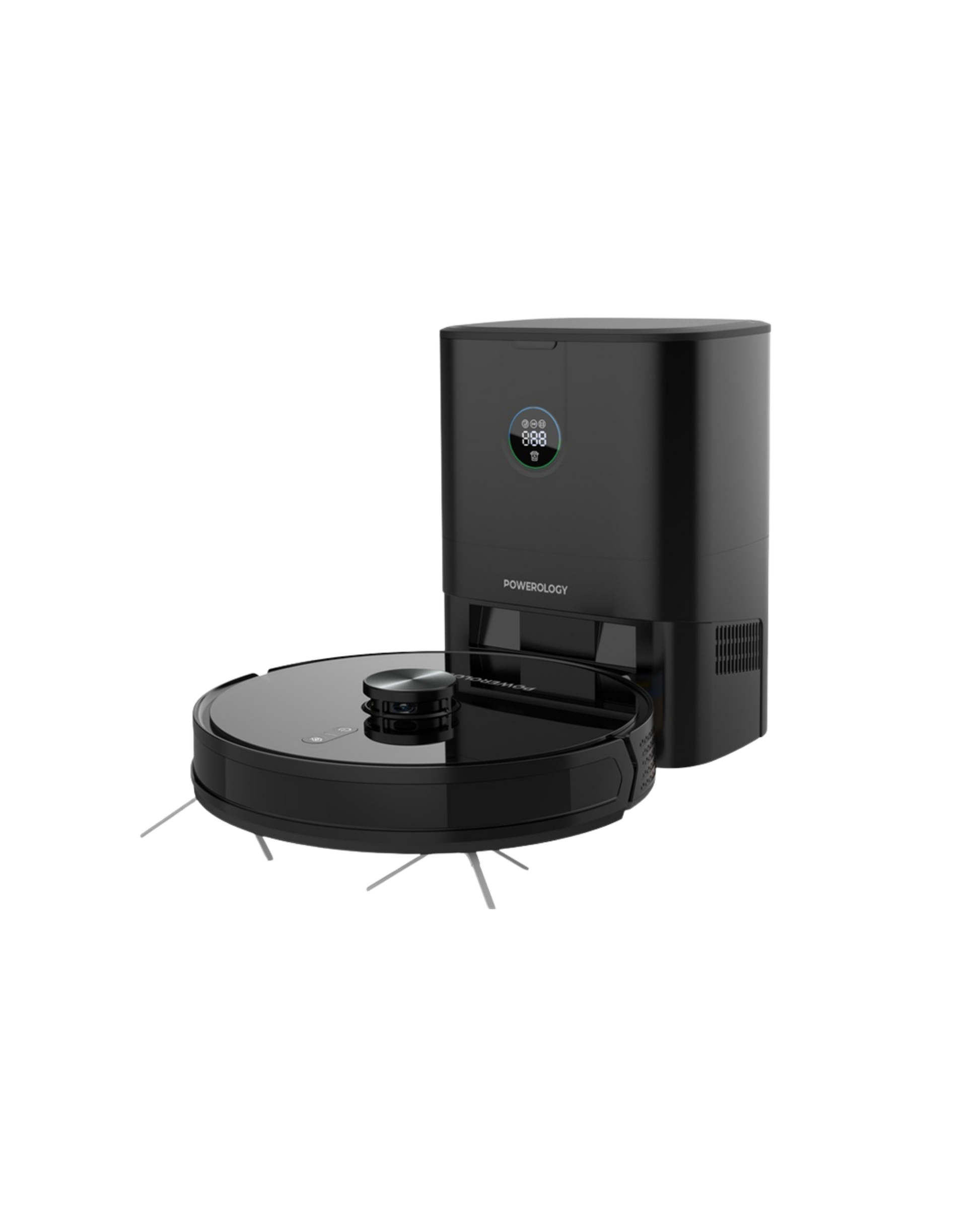 Powerology Robo Vacuum Cleaner 4000pa 4000mAh with Charging and Auto-emptying Dock