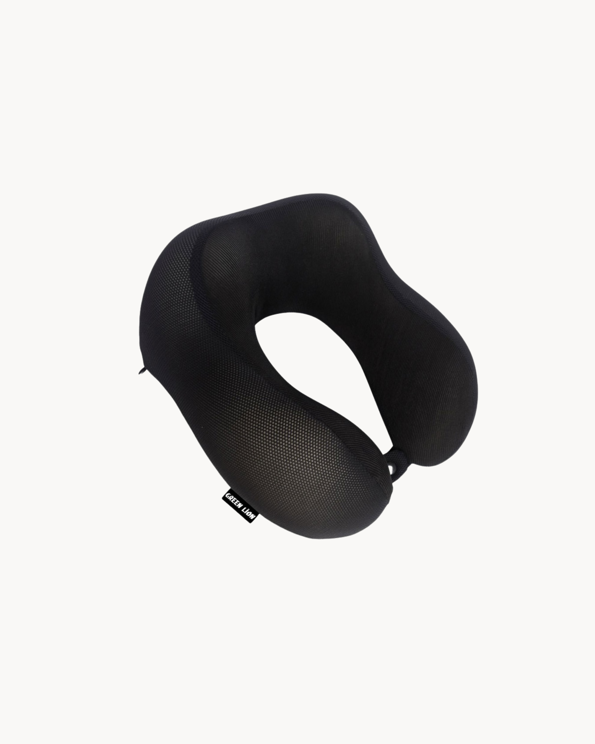 Green Lion Memory Foam Neck Pillow - Black