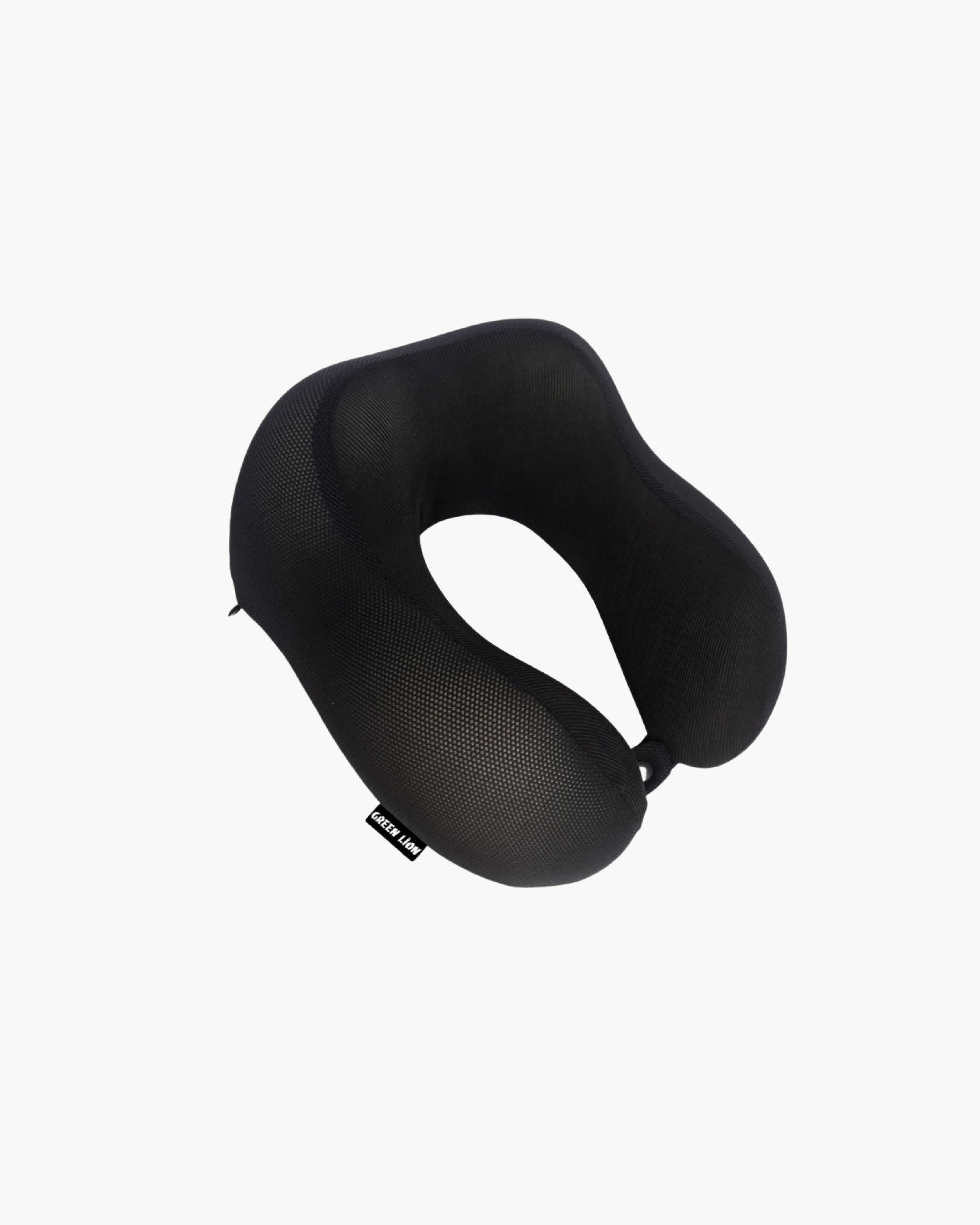 Green Lion Memory Foam Neck Pillow - Black