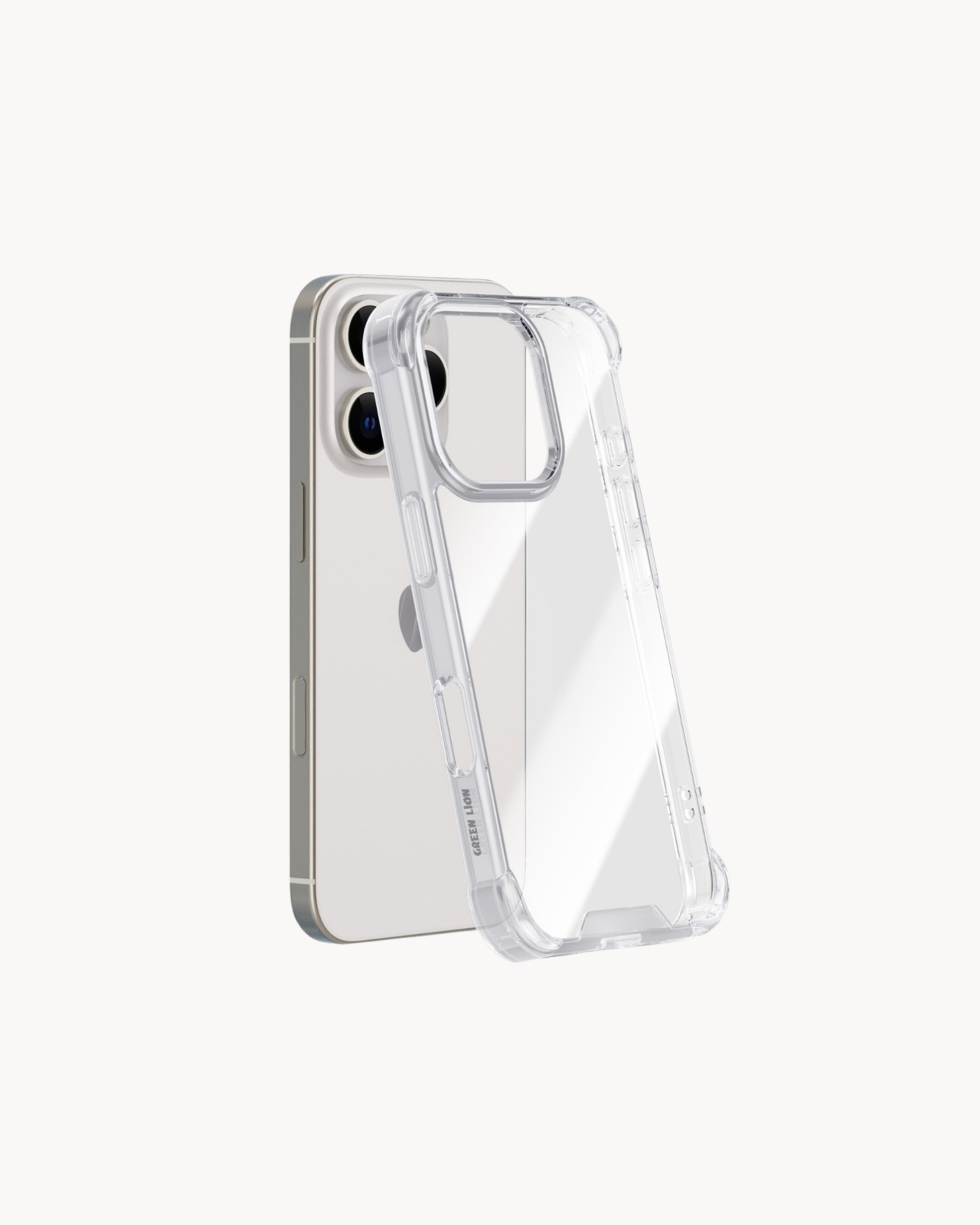 Green Lion Anti-Shock Case Clear
