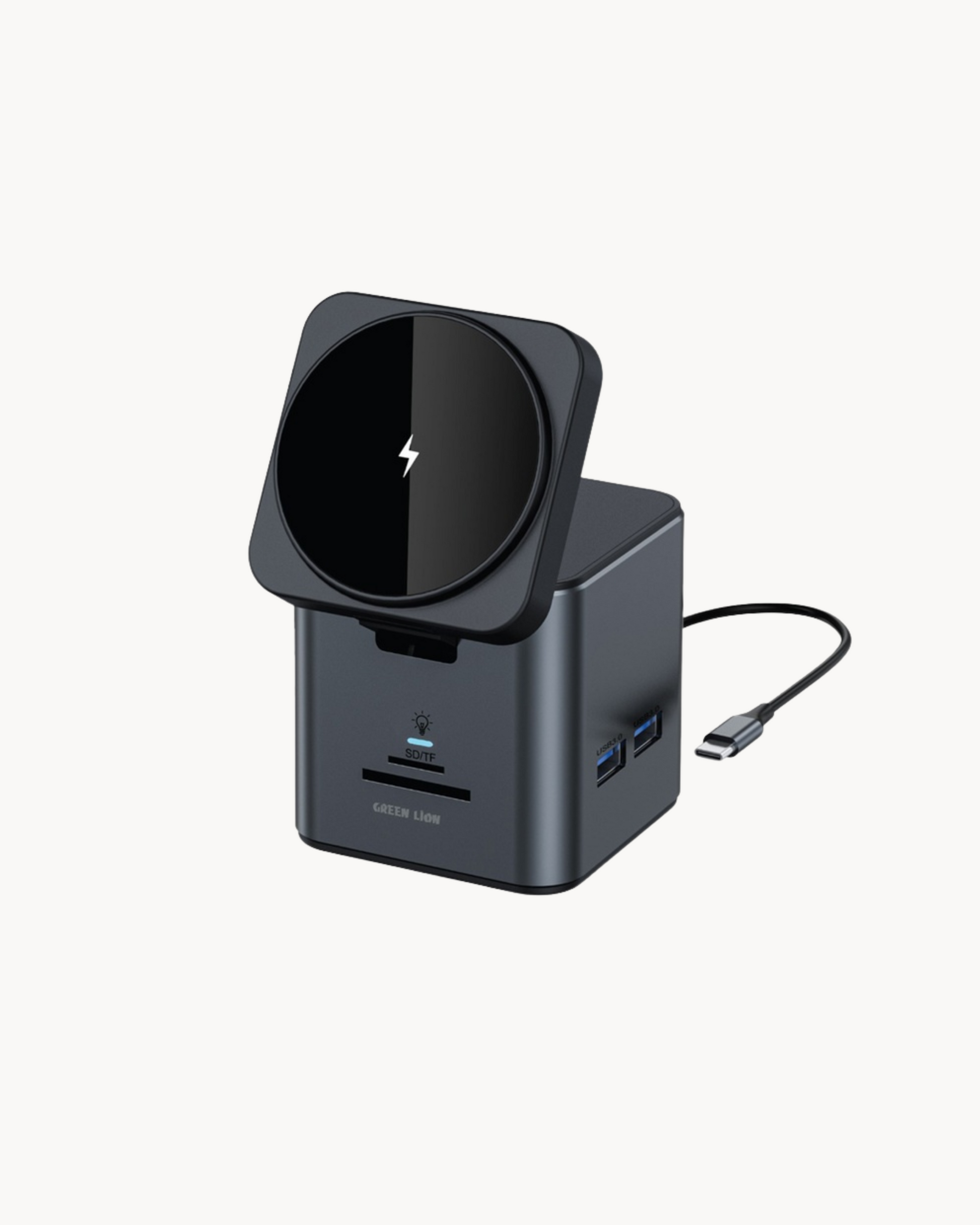 Green Lion 9 In 1 Hub Docking Station - Black