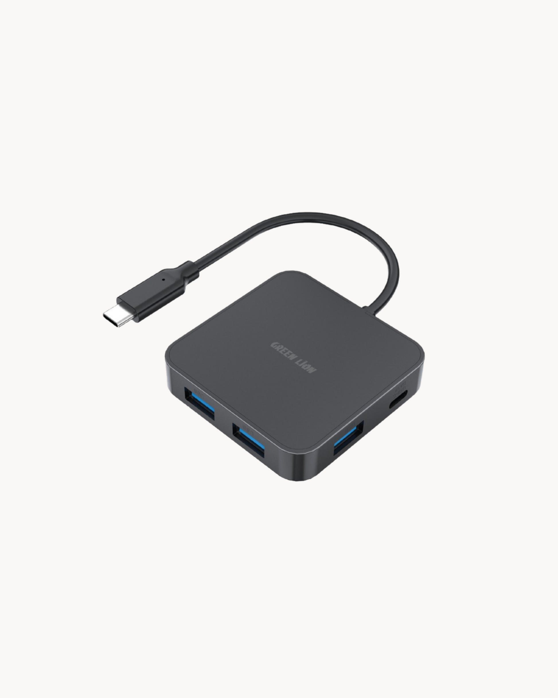 Green Lion GHB-7 7 in 1 USB-C HUB - Black
