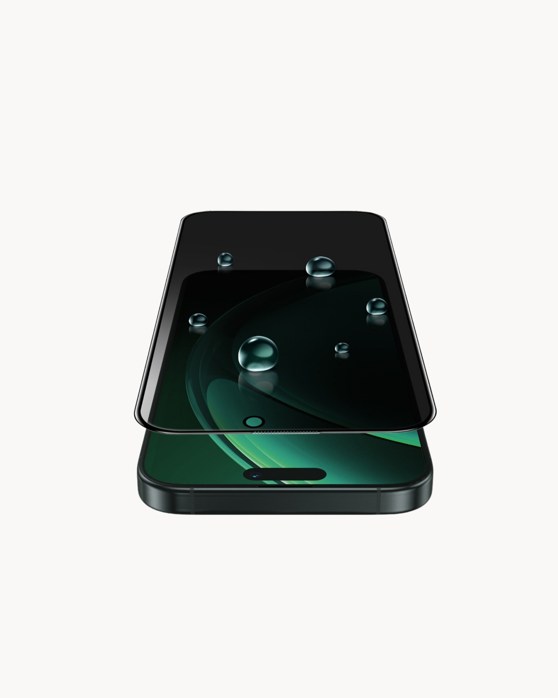 Green Lion 9H Steve Matte Privacy Glass Protector for iPhone 16  Pro/16 Pro Max - Black