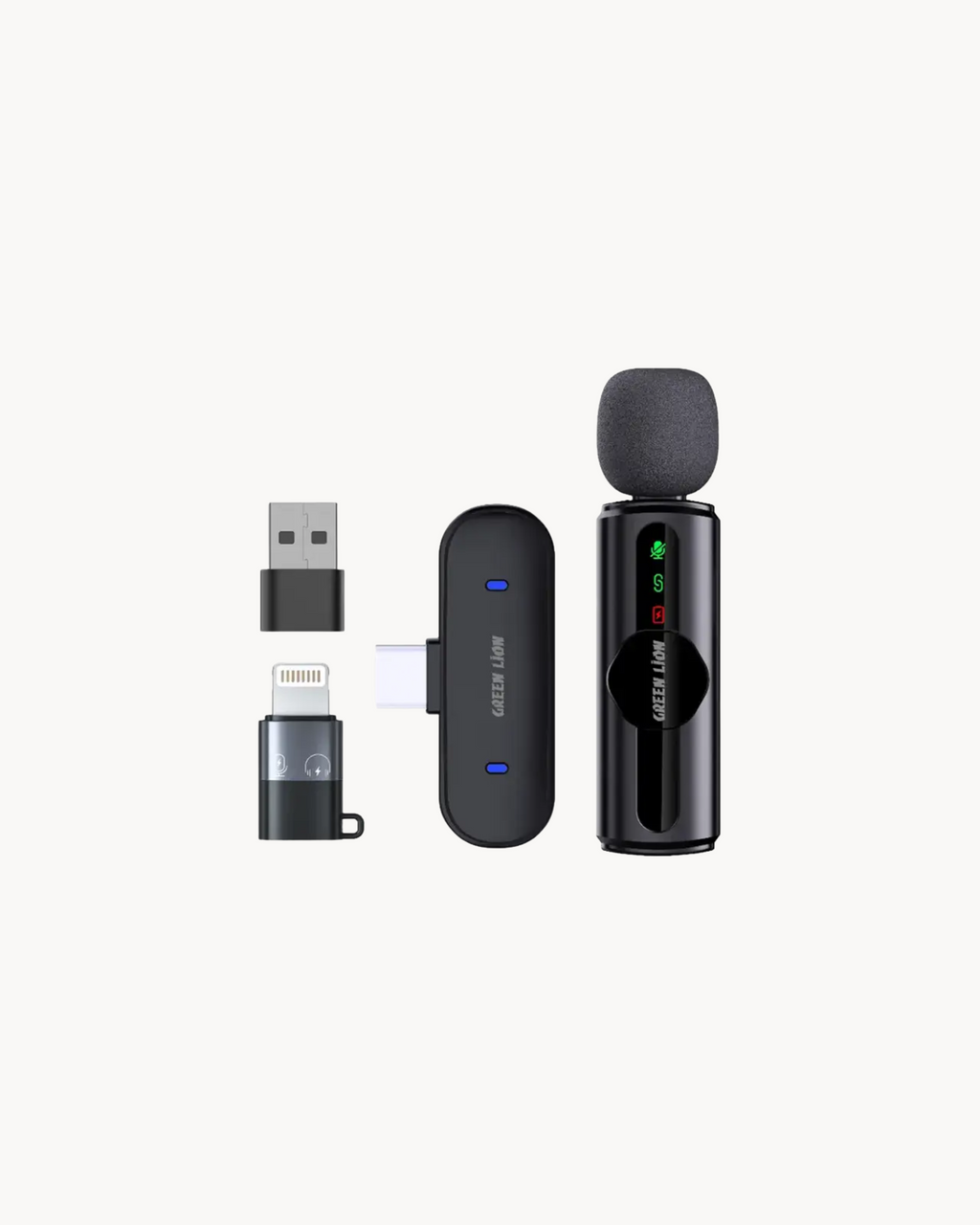 Green Lion Microphone 3 in 1 - Black