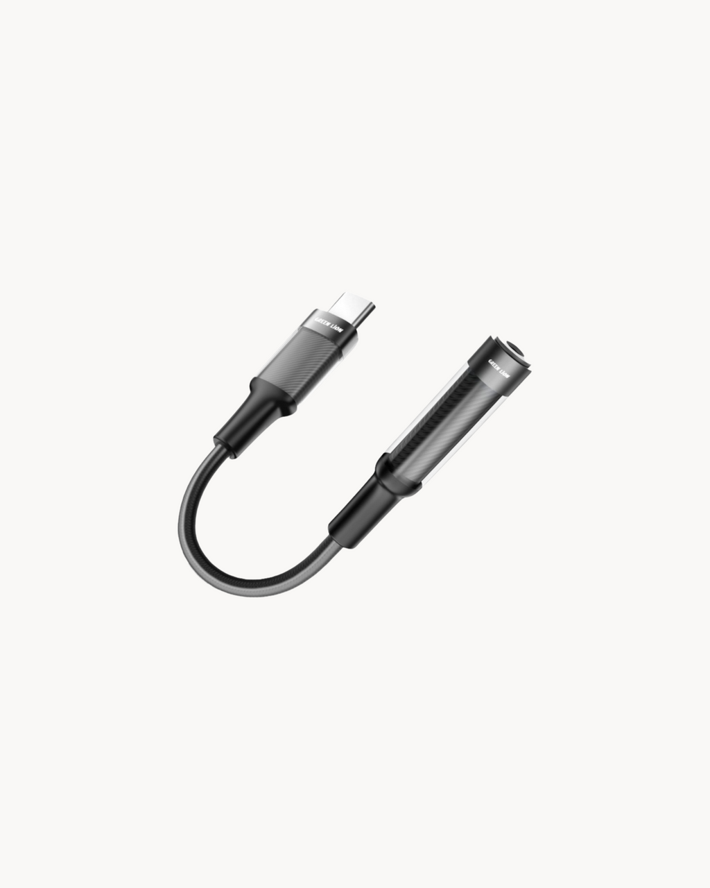 Green Lion Earphone Adapter - Black