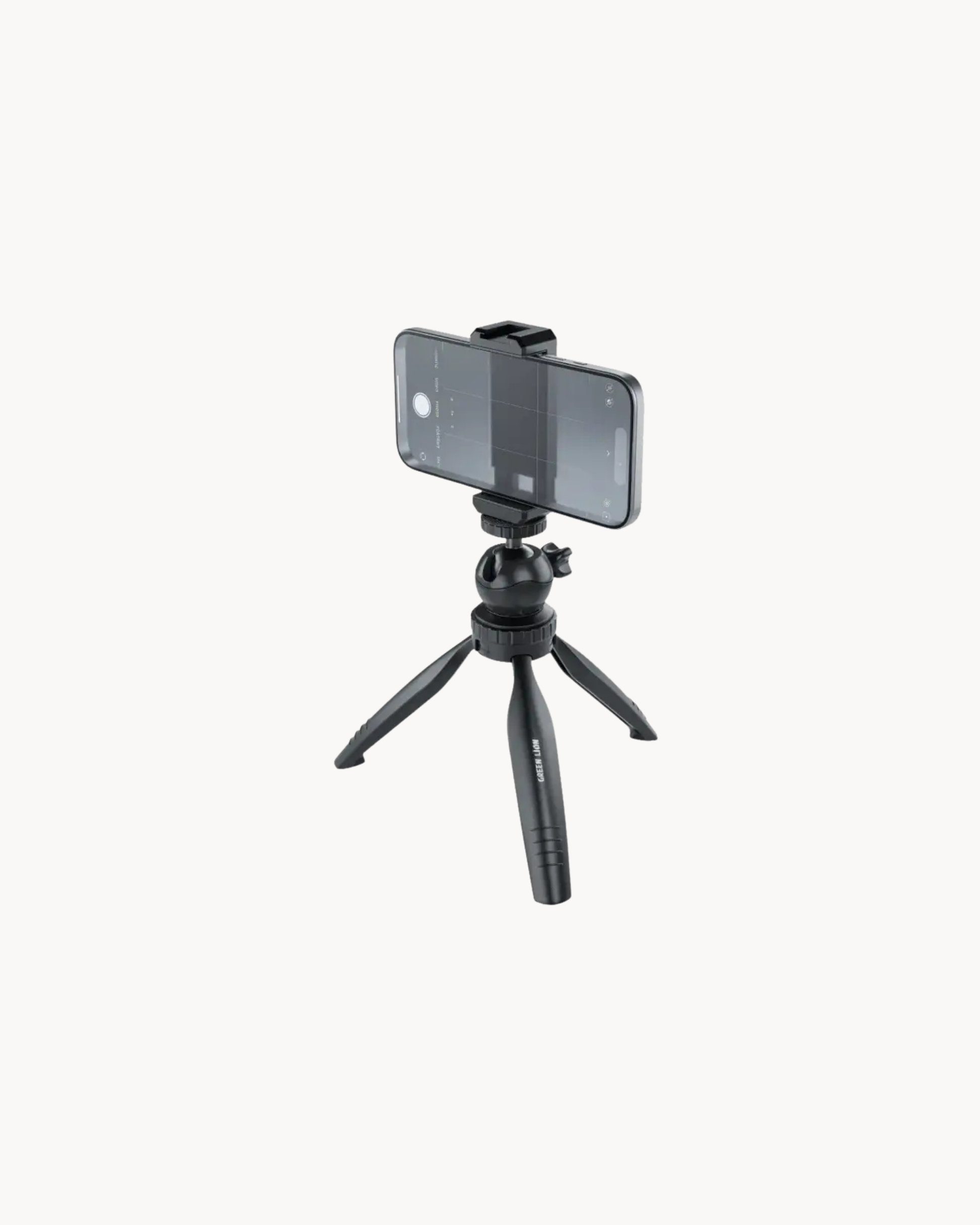 Green Lion Mini Tripod with Phone Holder - Black