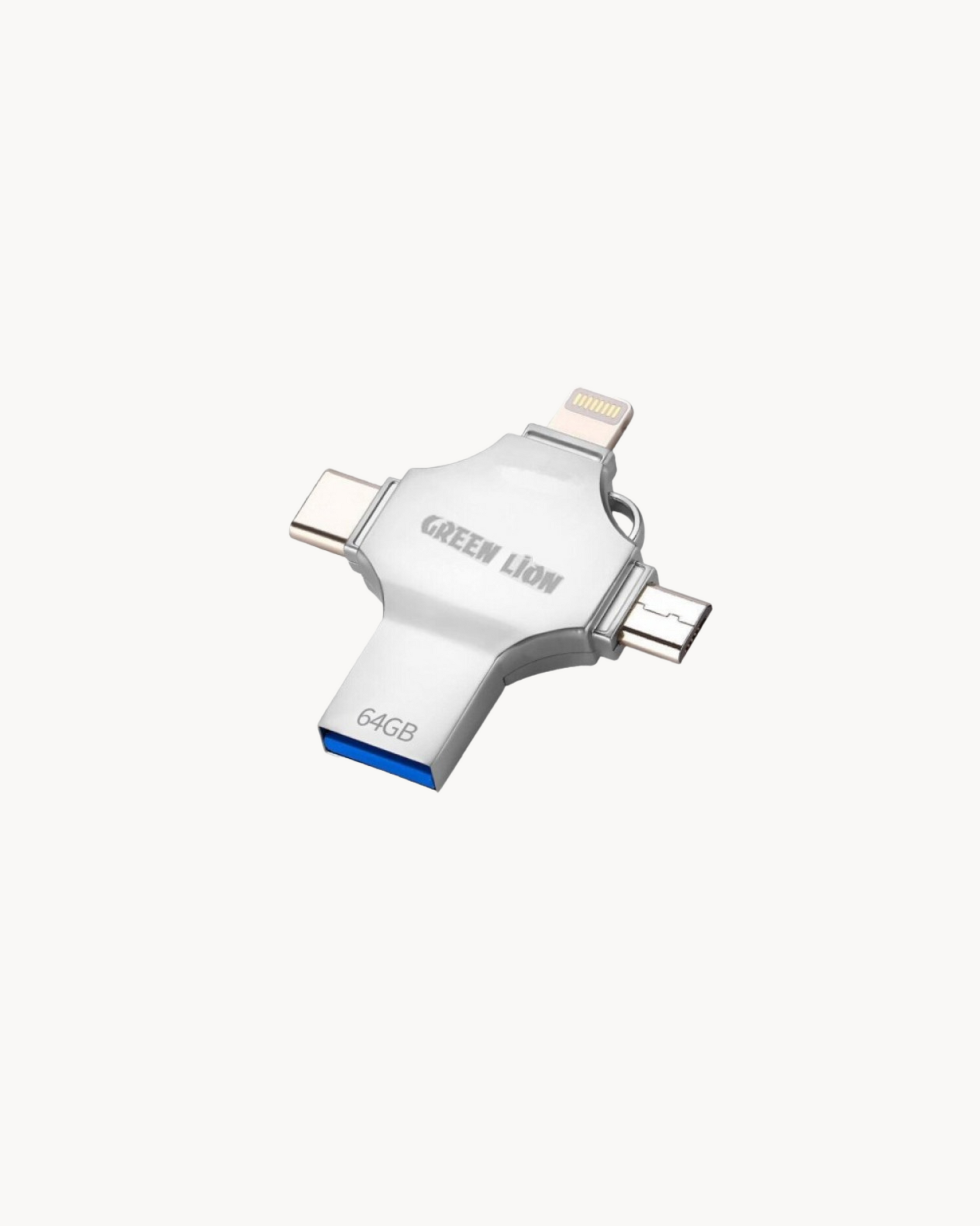 Green Lion 4 in 1 USB Flash Drive 512/128/64 GB