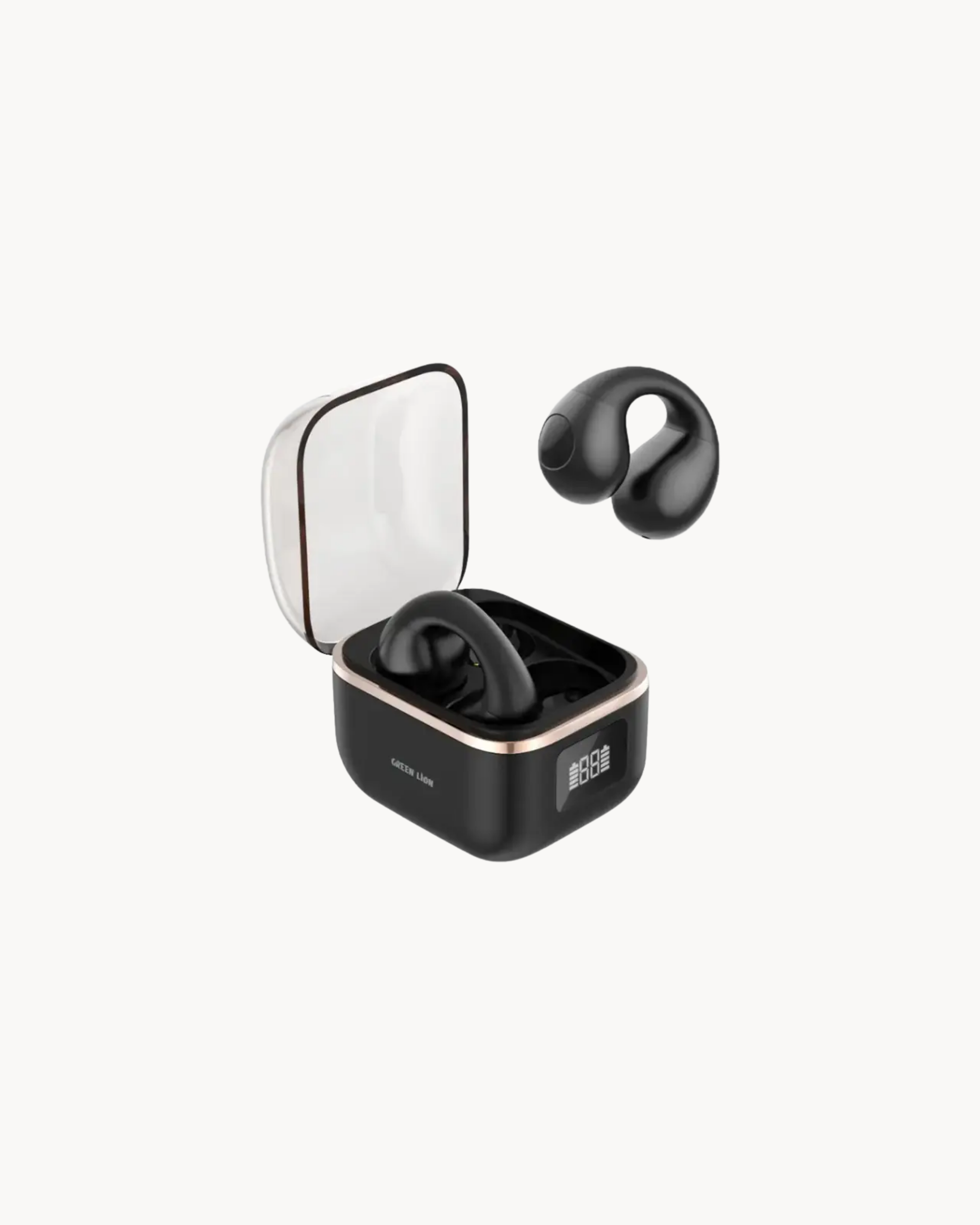 Green Lion Aurix Clip On Earbuds - Black