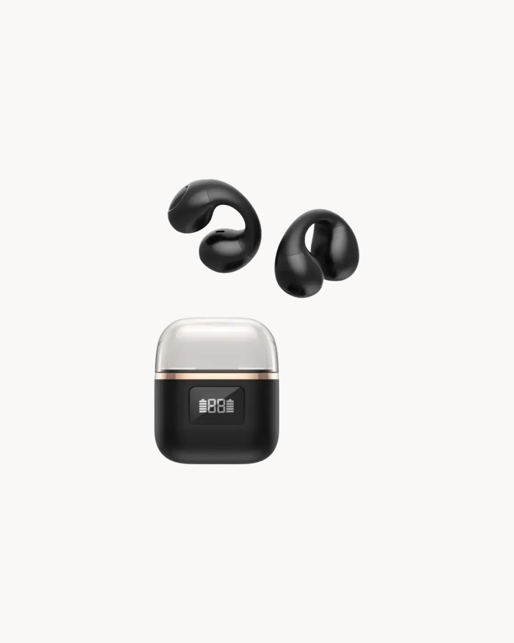 Green Lion Aurix Clip On Earbuds - Black