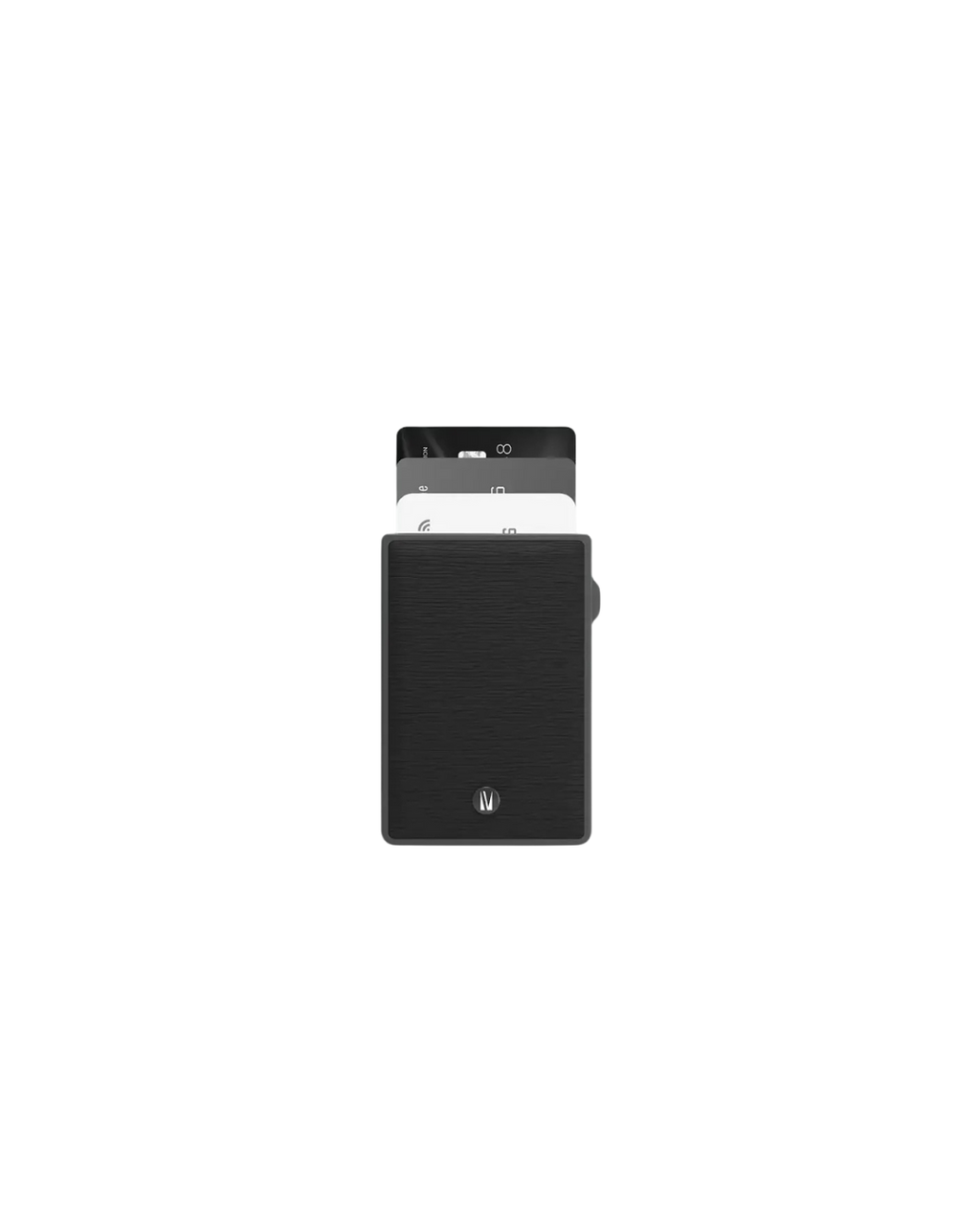 Levelo Lusso MagSafe Saffiano Leather Cardholder - Black