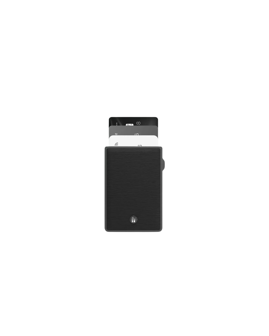 Levelo Lusso MagSafe Saffiano Leather Cardholder - Black