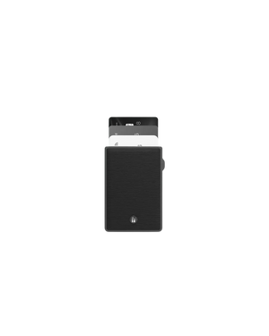 Levelo Lusso MagSafe Saffiano Leather Cardholder - Black