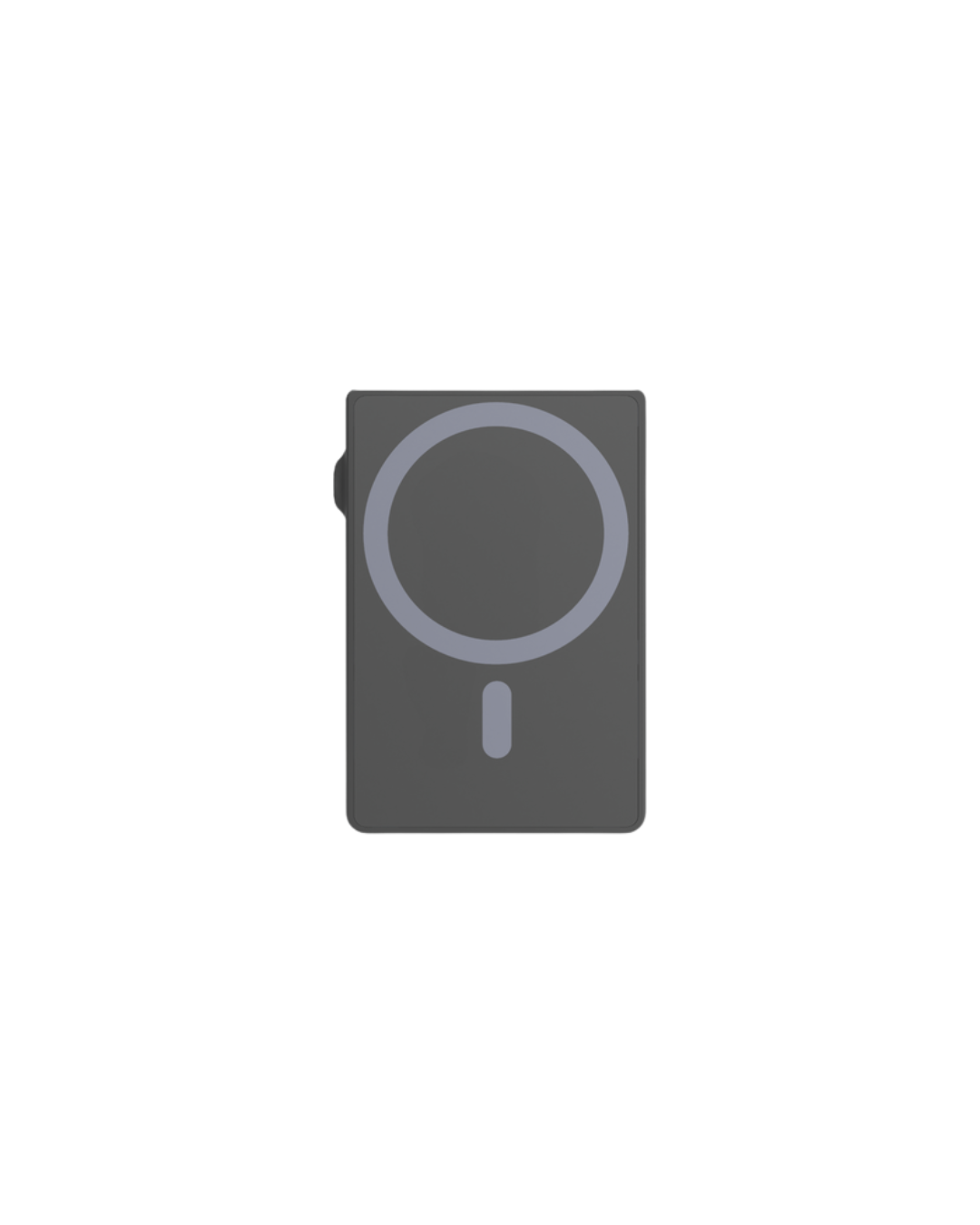 Levelo Lusso MagSafe Saffiano Leather Cardholder - Black