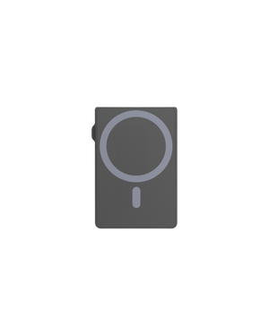 Levelo Lusso MagSafe Saffiano Leather Cardholder - Black