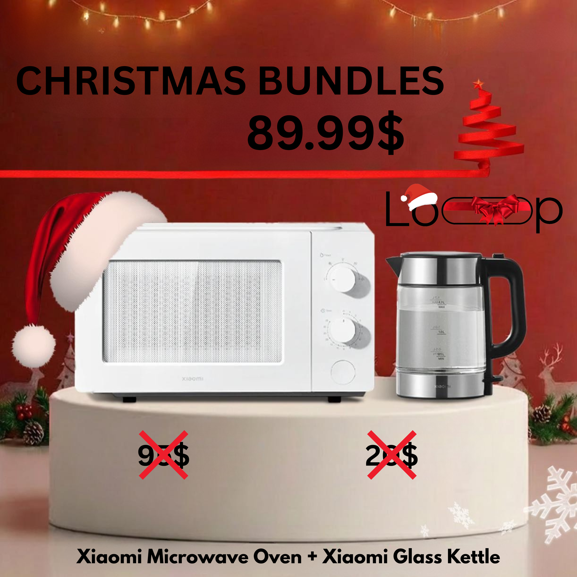 Xiaomi Microwave Oven + Xiaomi Glass Kettle