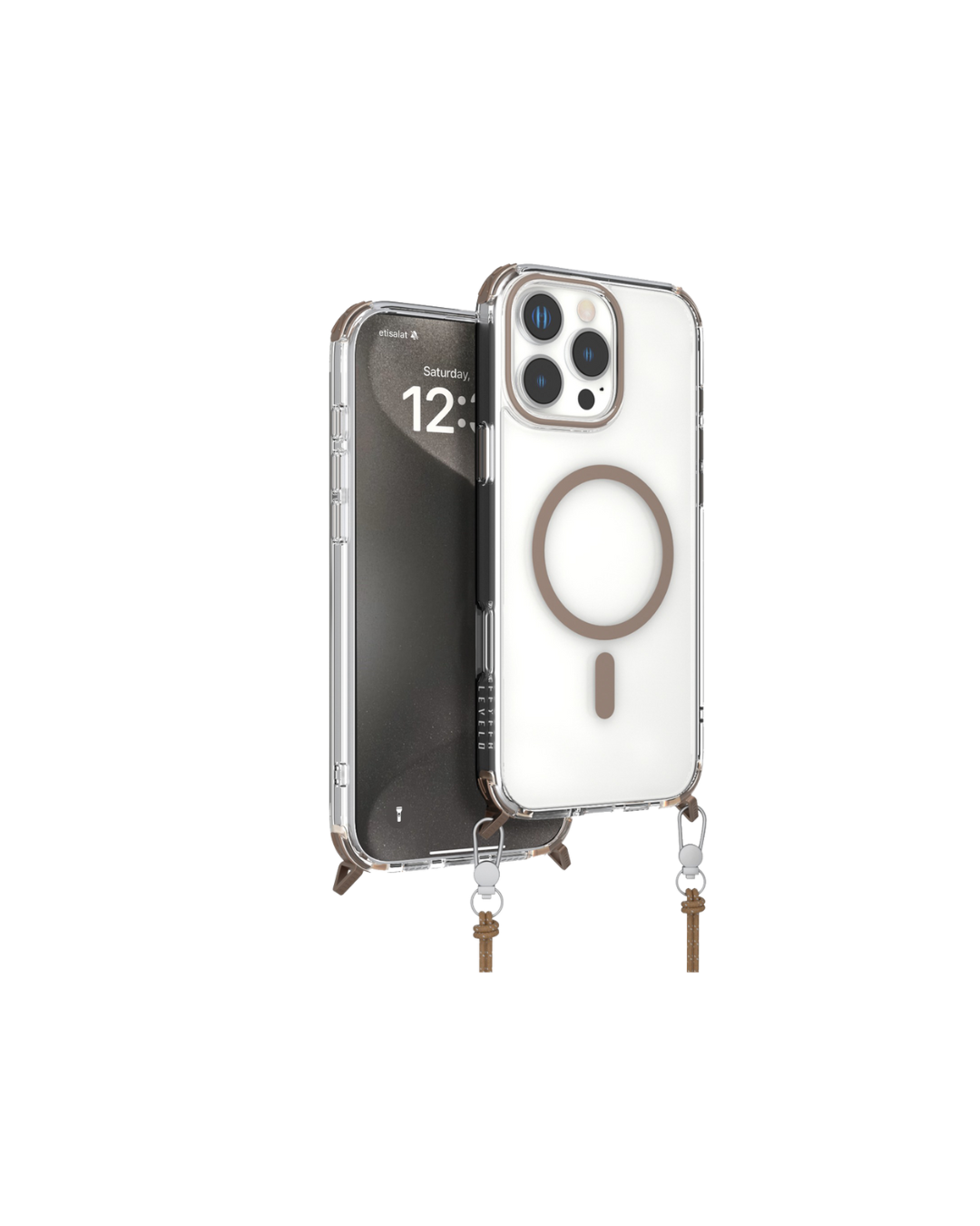 Levelo Celeste Magsafe Case With Crossbody Strap for iPhone 16 Pro Max / Pro