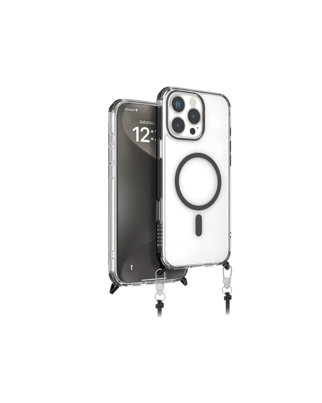 Levelo Celeste Magsafe Case With Crossbody Strap for iPhone 16 Pro Max / Pro
